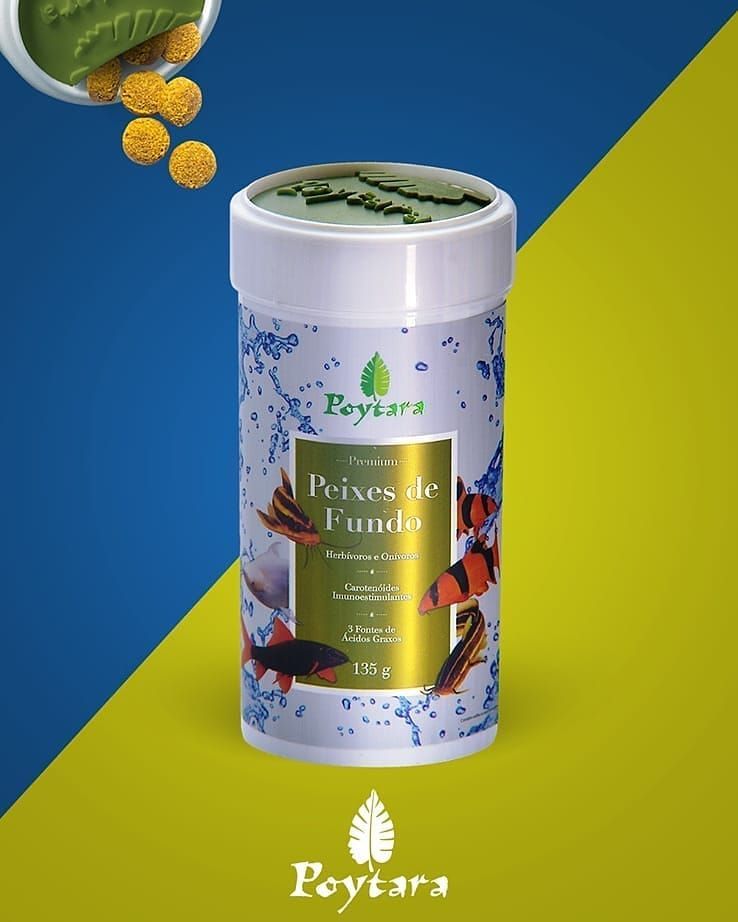 Ração Poytara peixes de fundo